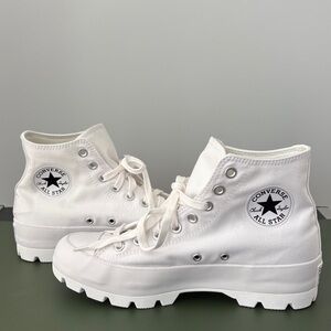 Converse Women's All-White Chunky High-Top Sneakers